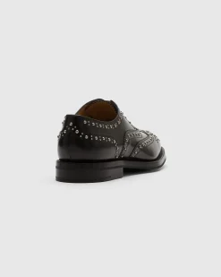 Burwood Met. - Polished Binder Oxford Brogue with Studs