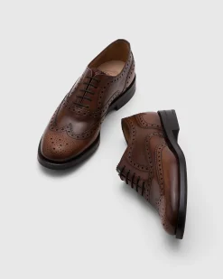 Burwood Wg - Polished Fumè Oxford Brogue