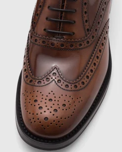 Burwood Wg - Polished Fumè Oxford Brogue