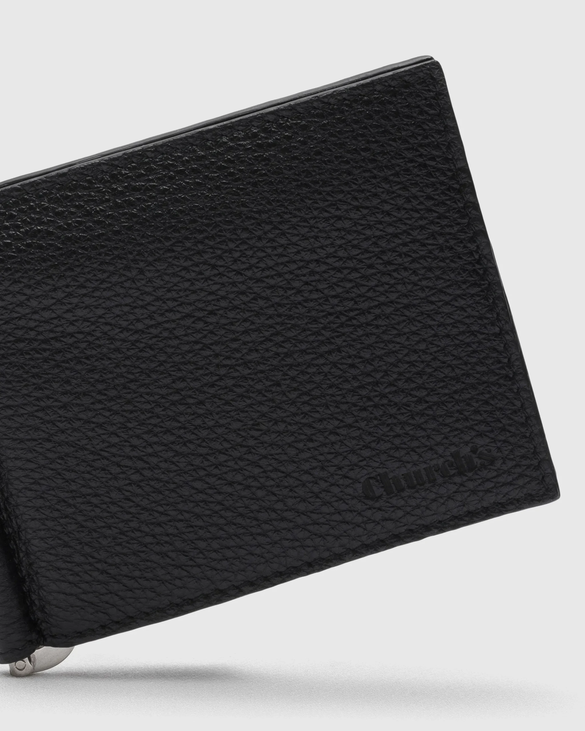 Card Holder - Deer Print Calfskin Money Clip Wallet