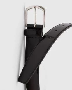 Classic Buckle Belt - Brushed leather belt