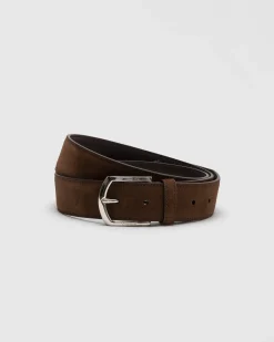 Classic Buckle Belt - Suede Belt
