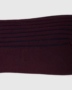 Contrast Ribbed Socks - Cotton Ribbed Short