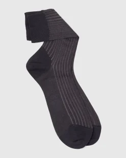 Contrast Ribbed Socks - Cotton Ribbed Short