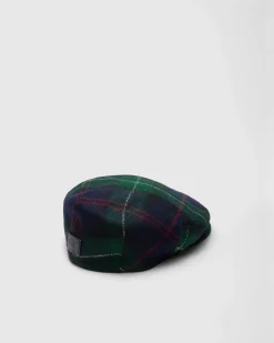 Driving cap - Shetland Wool Tartan Fabric Driver Cap