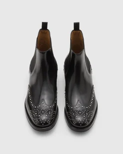 Ketsby Met. - Polished Binder Chelsea Boot with Studs