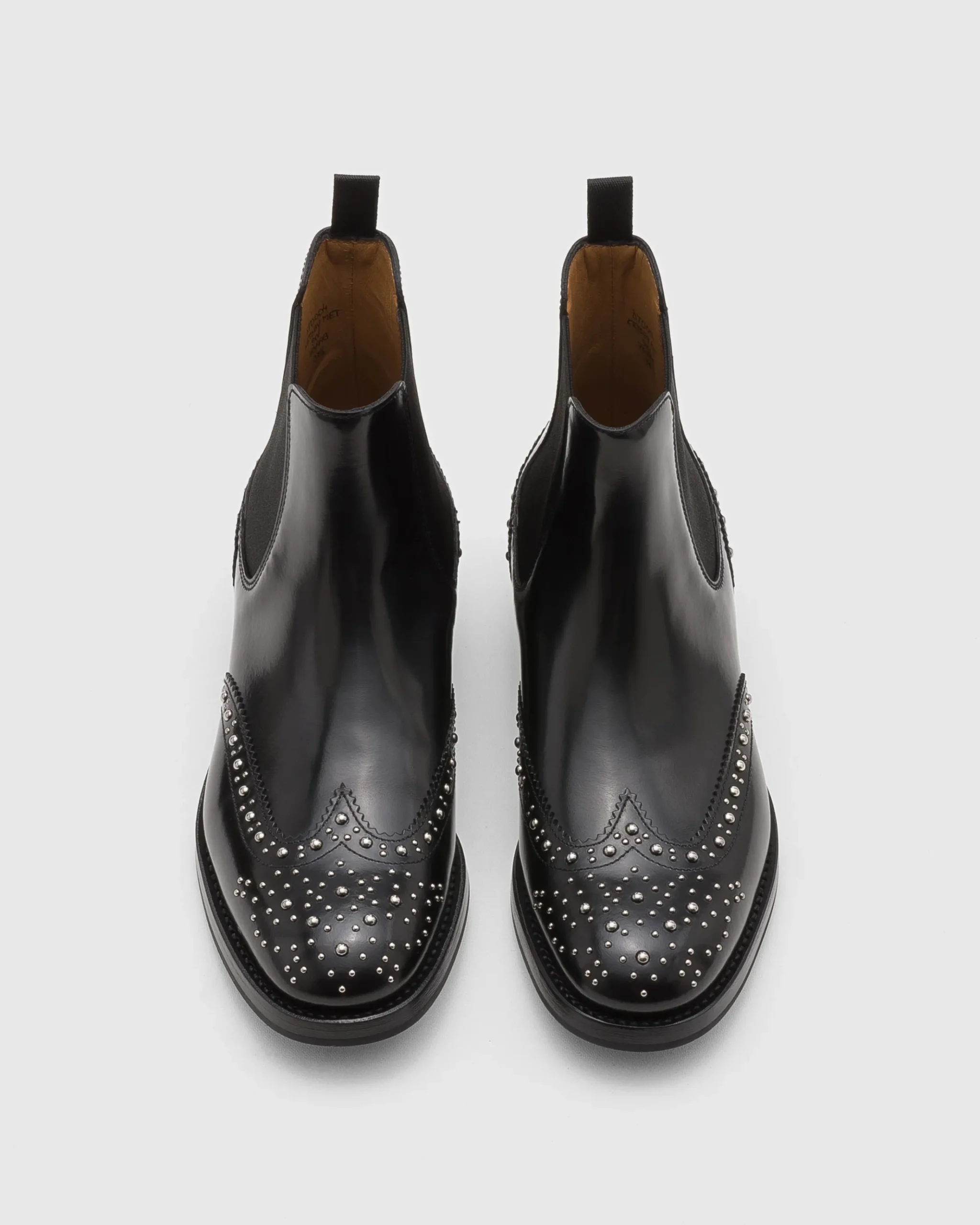 Ketsby Met. - Polished Binder Chelsea Boot with Studs
