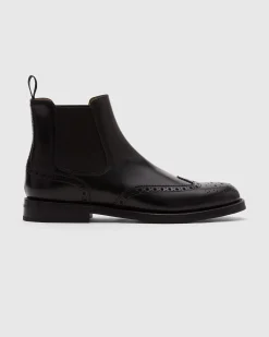 Ketsby Wg - Polished Binder Brogue Chelsea Boot