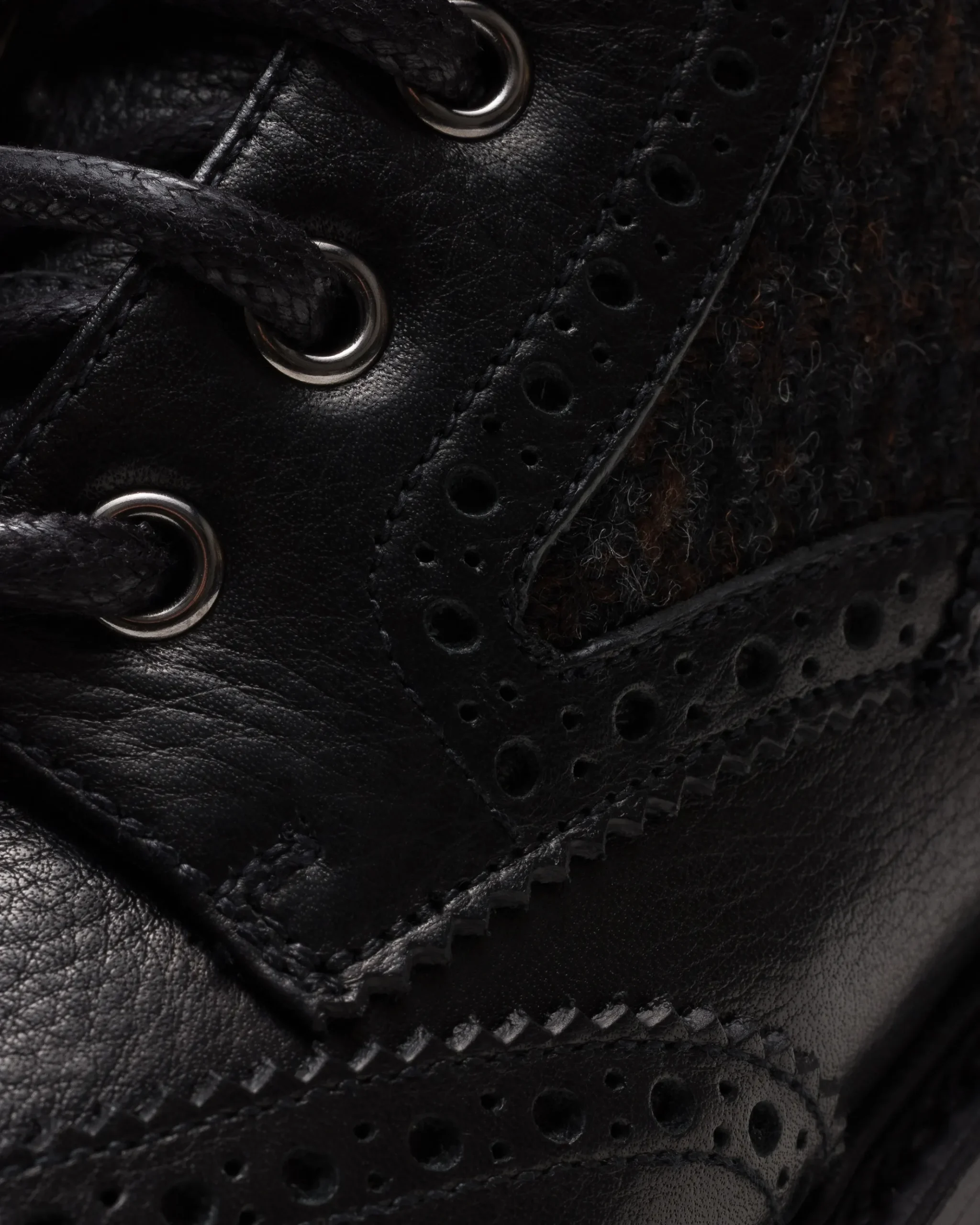 Mc Lea - Soft Grain Leather and Wool Derby Boot