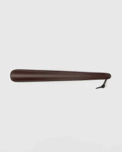 Metal and leather shoe horn - Leather-covered Metal Shoe Horn