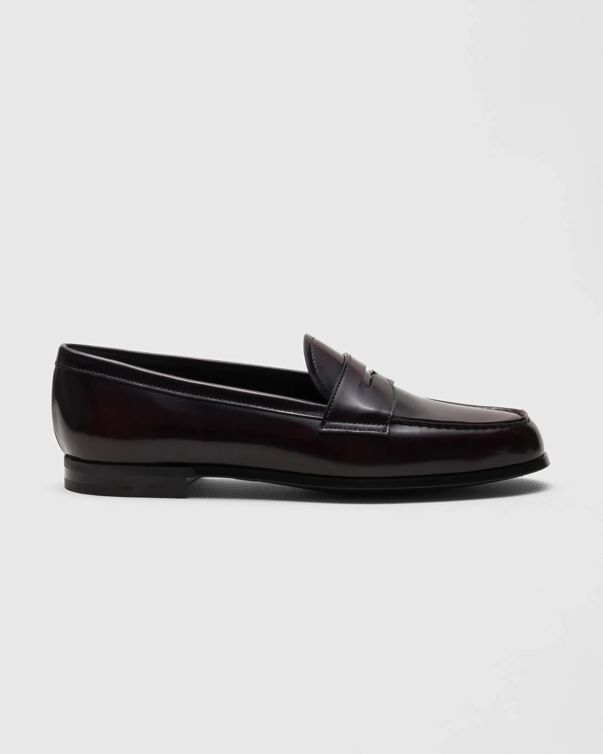 Natalie - Polished Fumé Leather Loafer