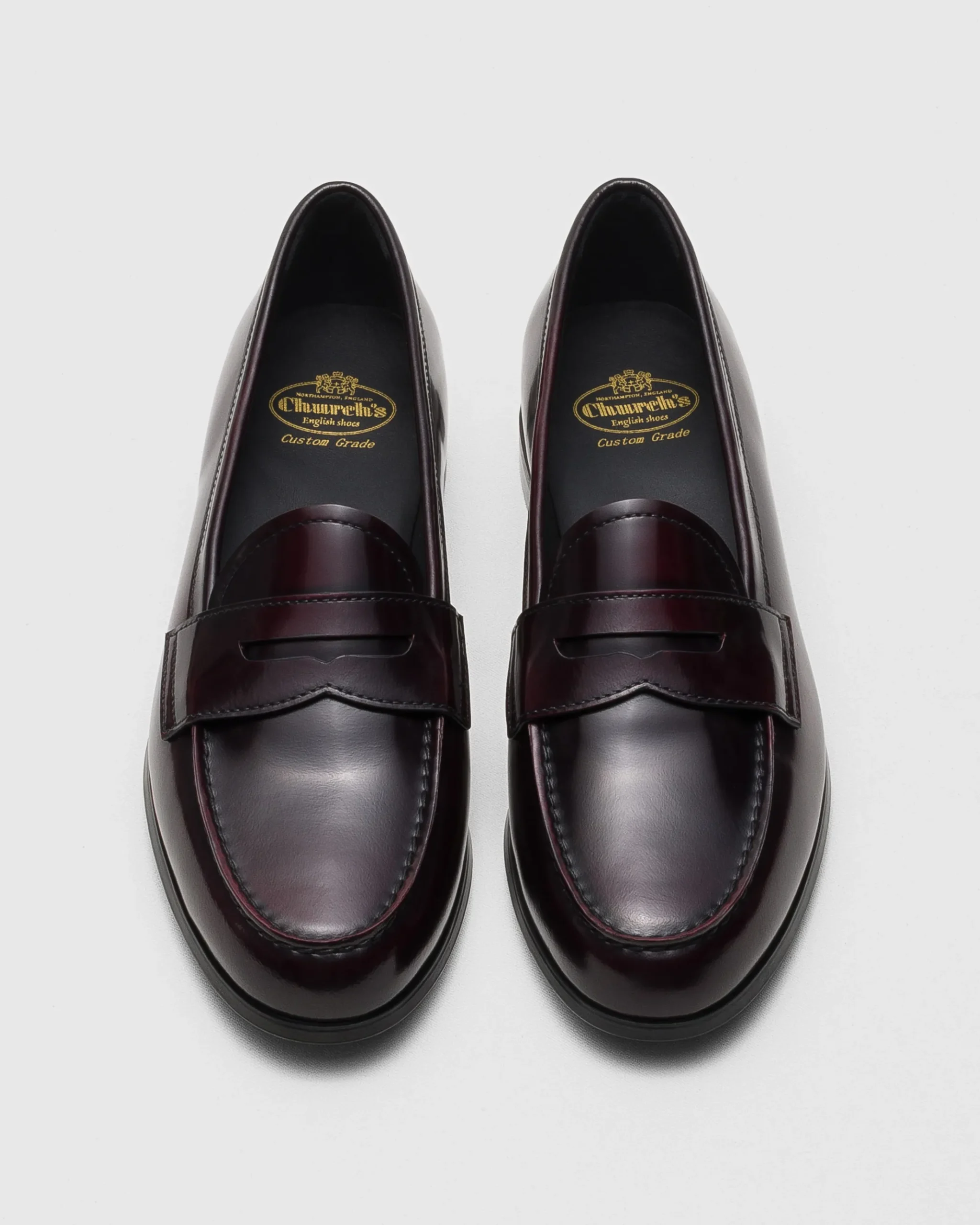 Natalie - Polished Fumé Leather Loafer