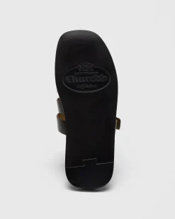 Oban - Calfskin Mule Sandal with Antique Finish