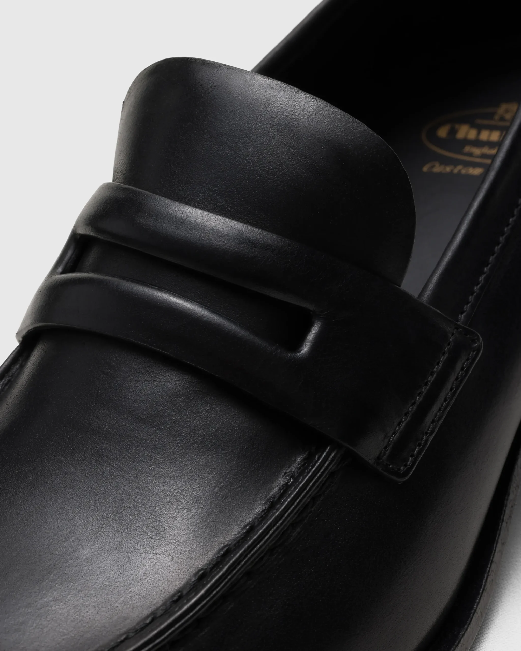Ollie - Polished Fumé Leather Loafer