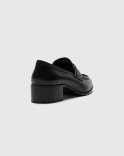 Ollie - Polished Fumé Leather Loafer