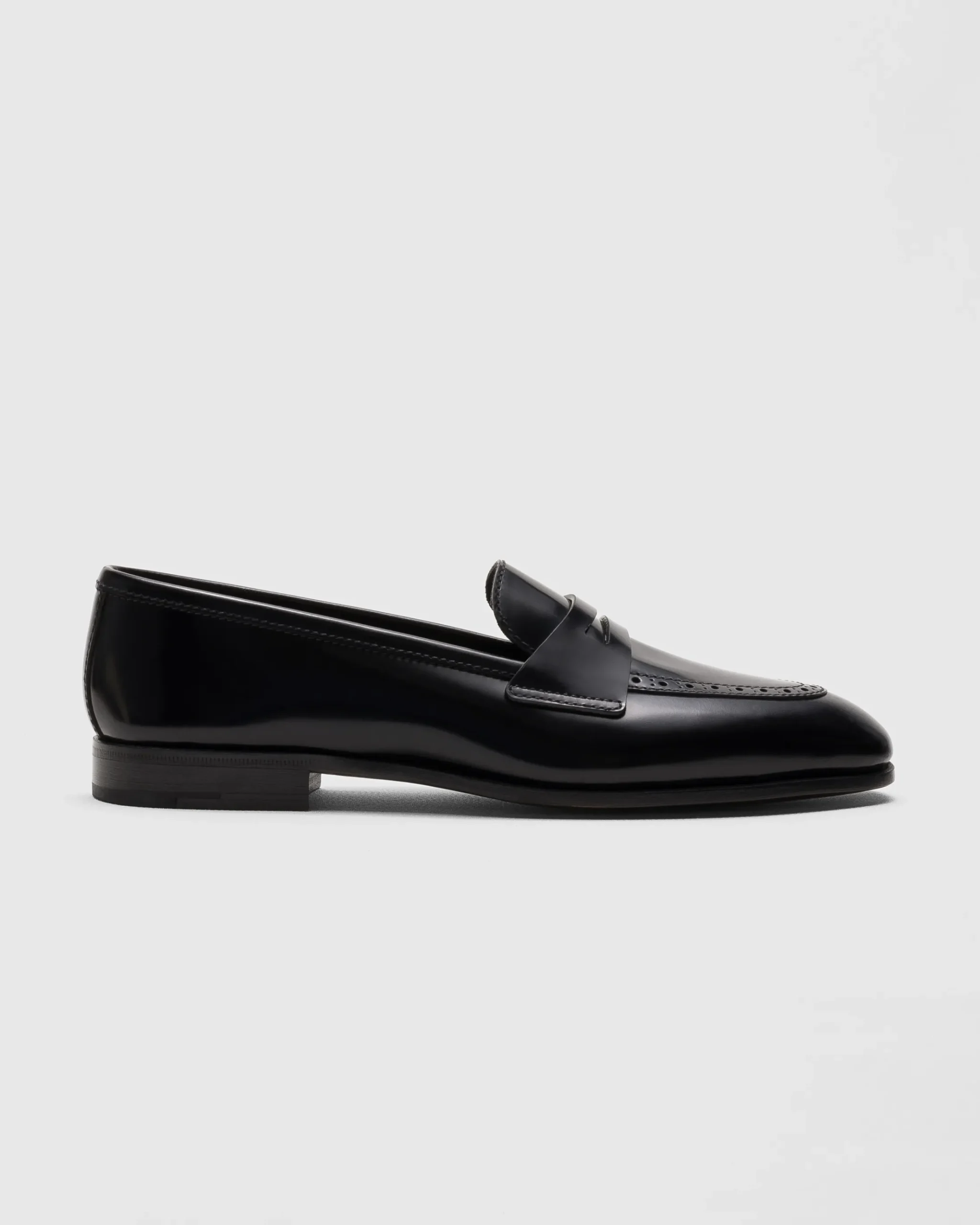 Onyx - Polished Fumé Leather Loafer