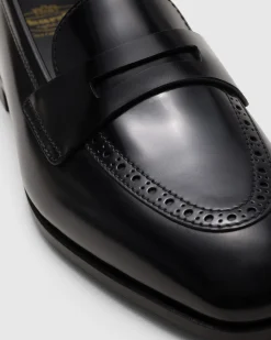 Onyx - Polished Fumé Leather Loafer