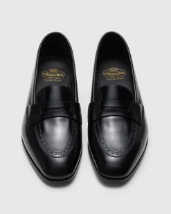 Onyx - Polished Fumé Leather Loafer