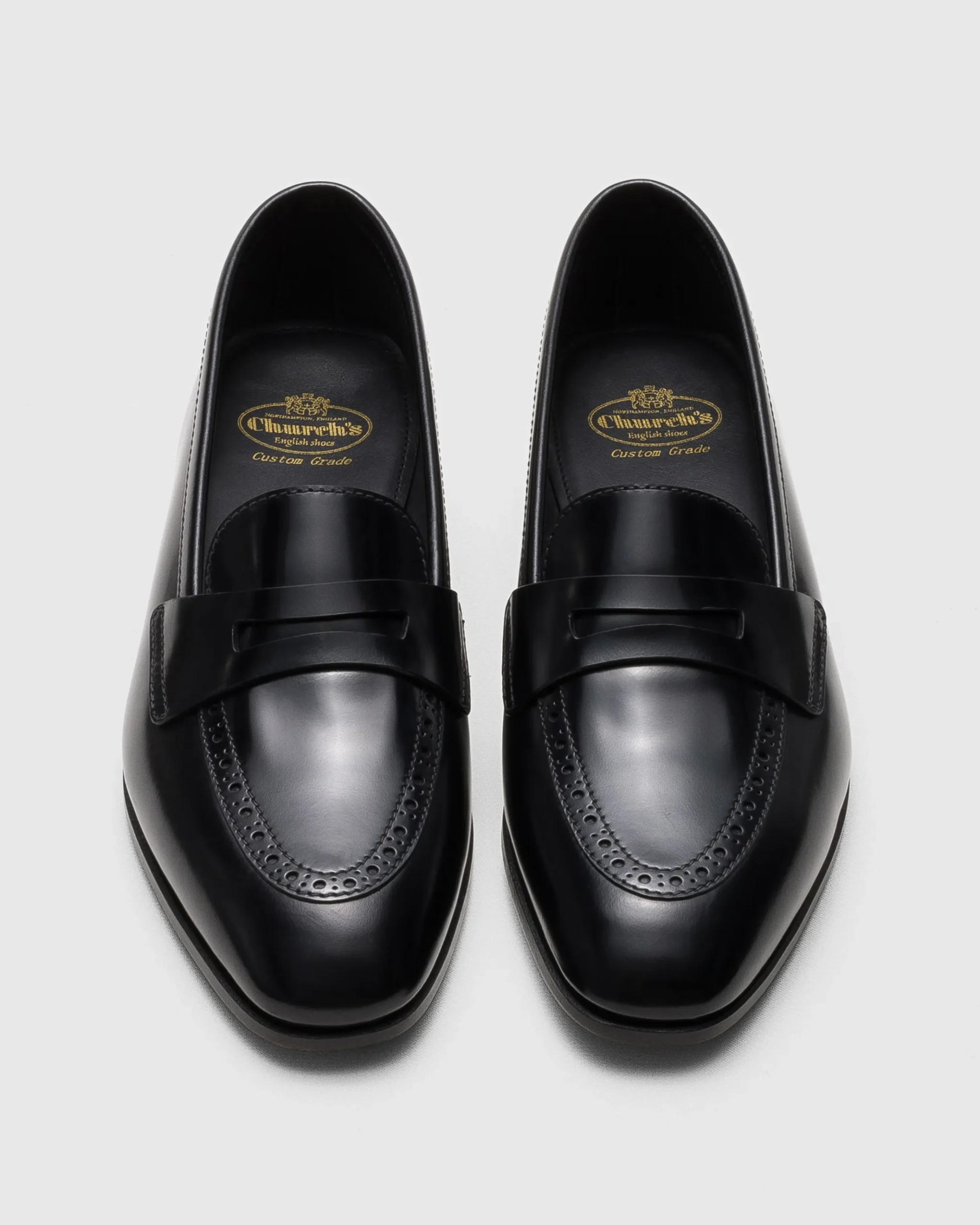 Onyx - Polished Fumé Leather Loafer