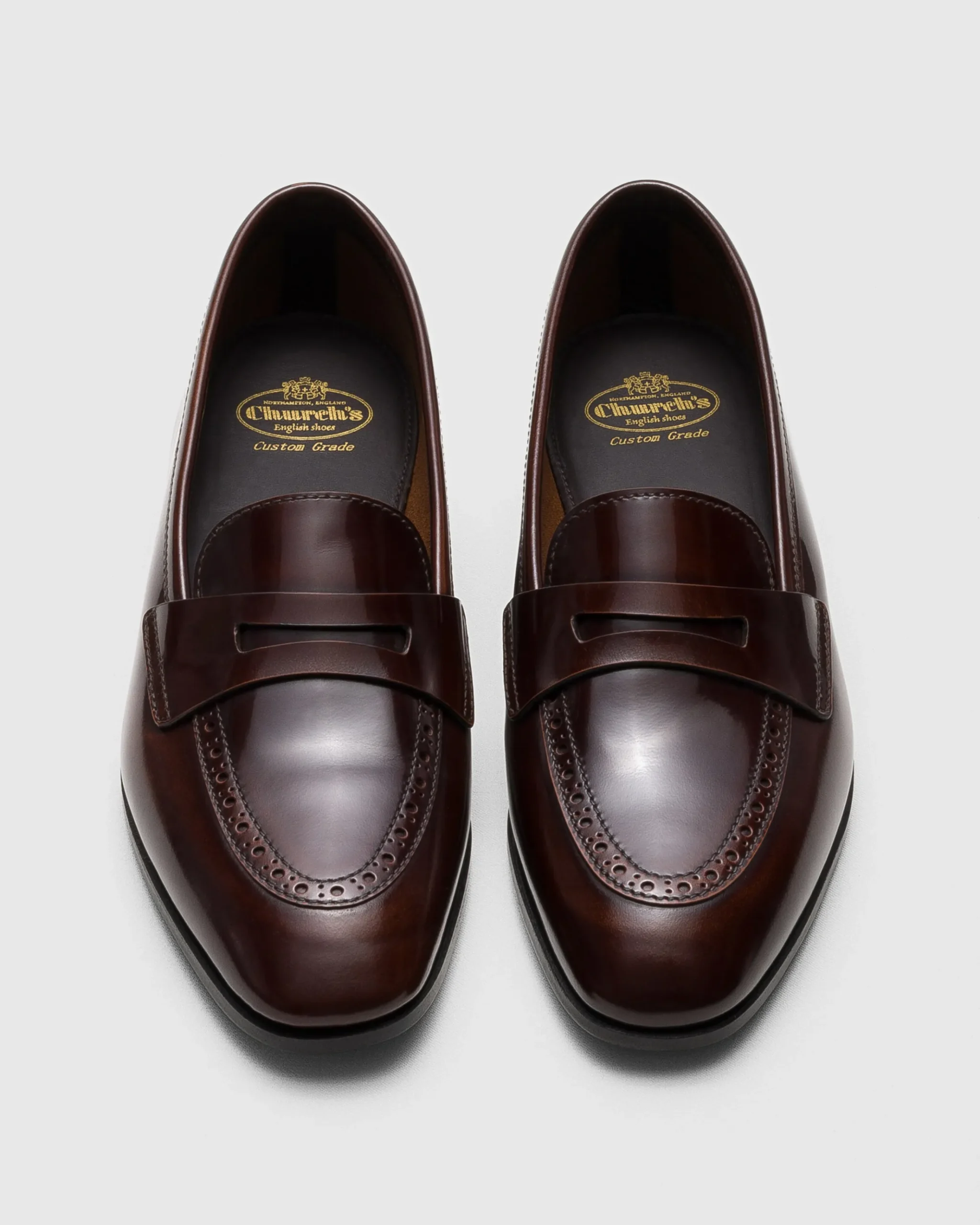 Onyx - Polished Fumé Leather Loafer