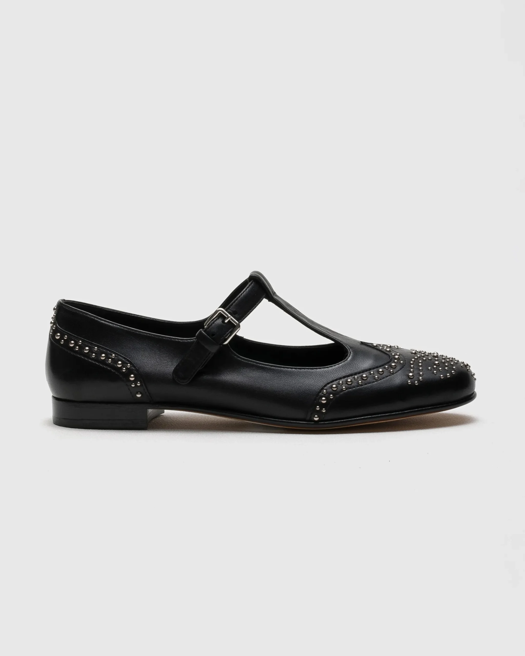 Opal Met - Nappa Mary Jane Ballet Flat with Studs