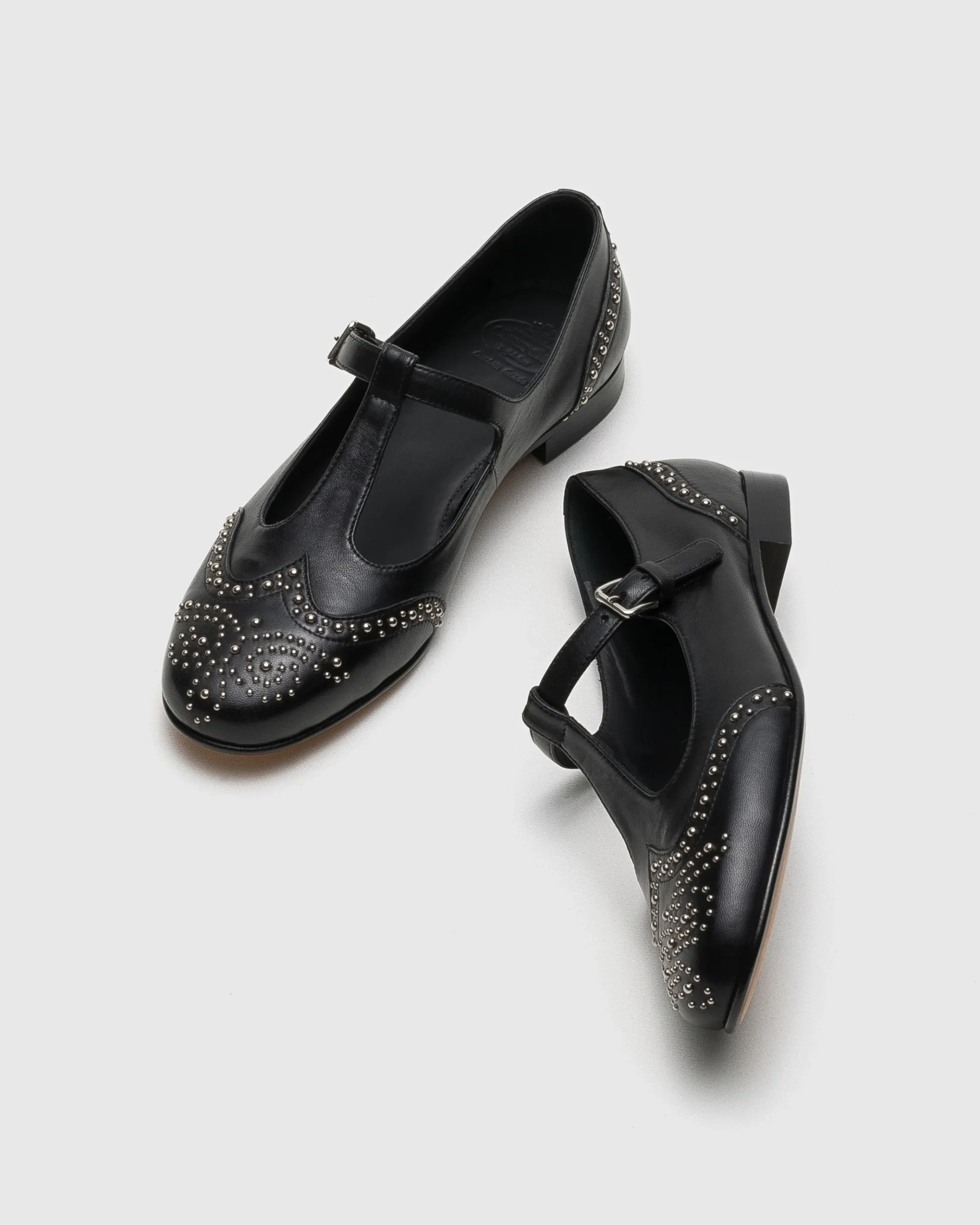Opal Met - Nappa Mary Jane Ballet Flat with Studs