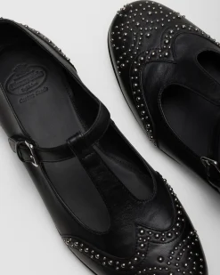 Opal Met - Nappa Mary Jane Ballet Flat with Studs