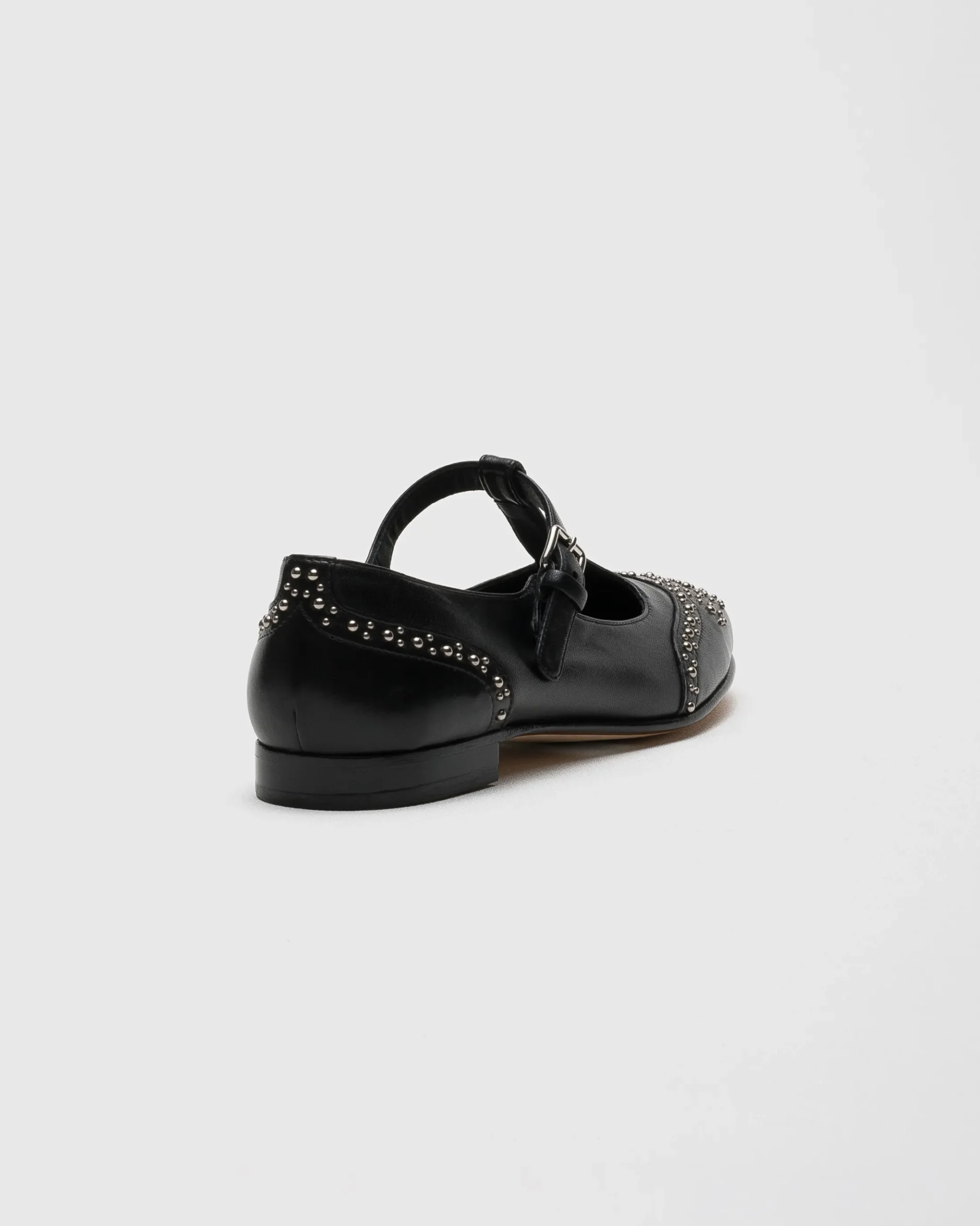 Opal Met - Nappa Mary Jane Ballet Flat with Studs