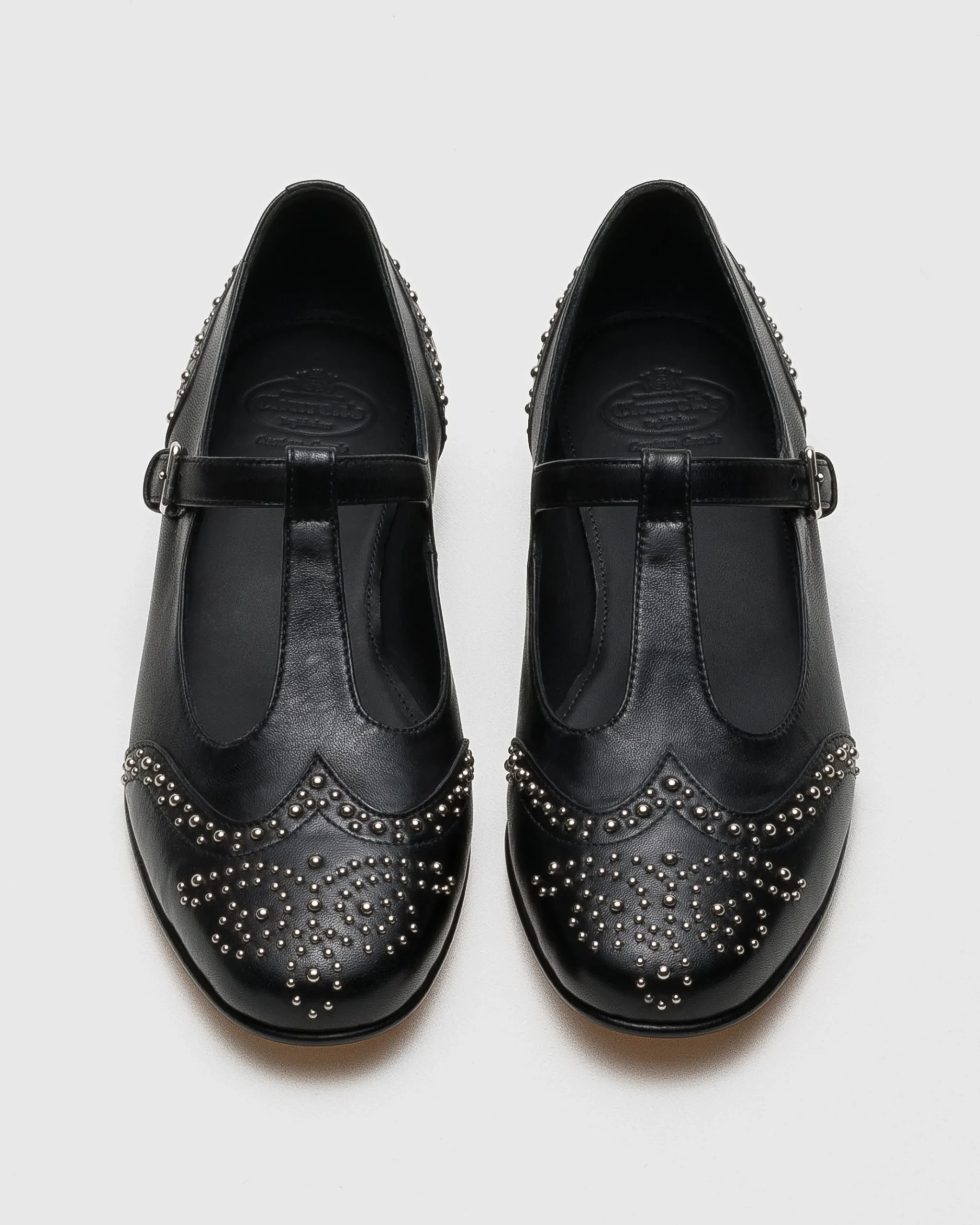 Opal Met - Nappa Mary Jane Ballet Flat with Studs