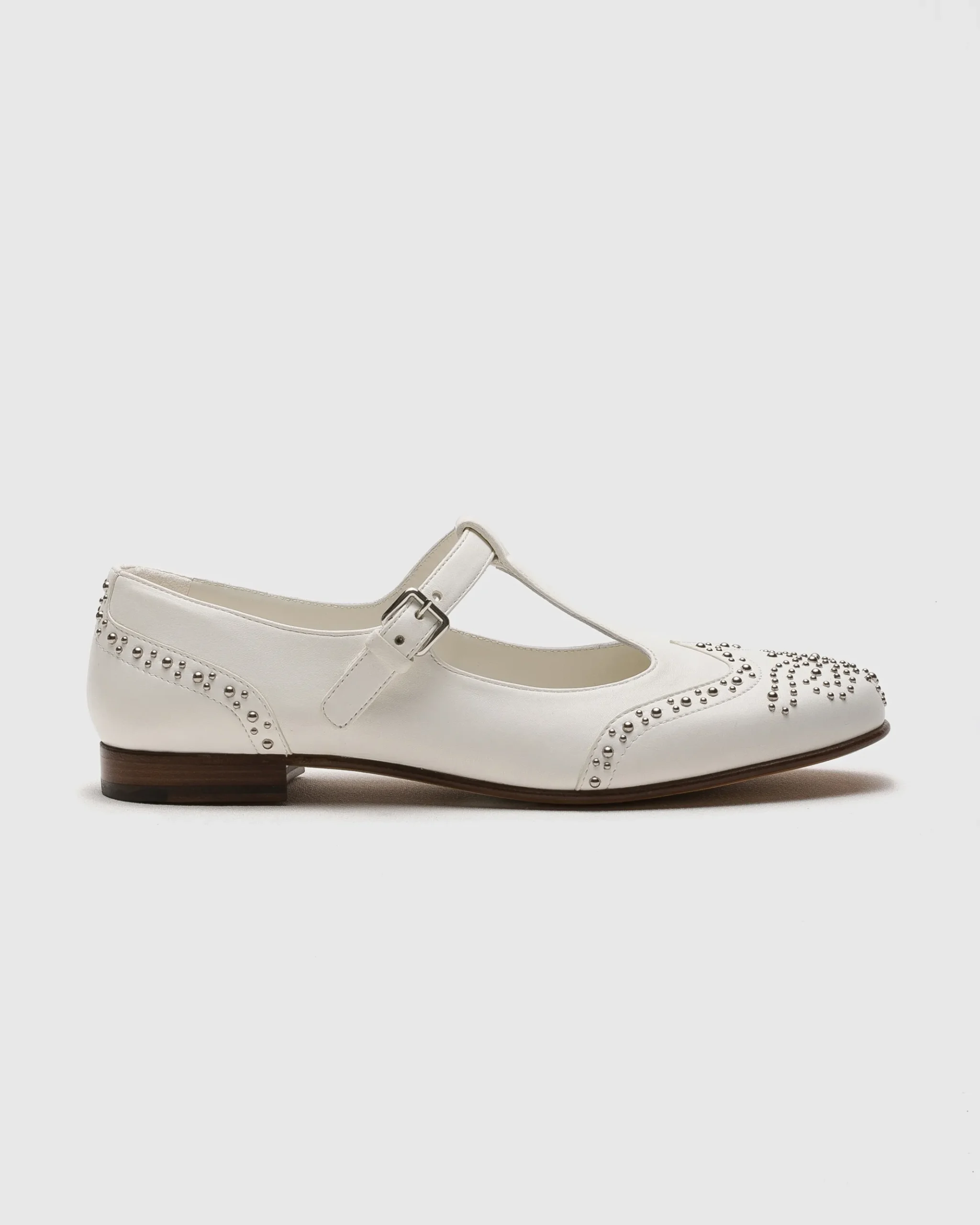 Opal Met - Nappa Mary Jane Ballet Flat with Studs