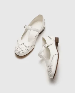 Opal Met - Nappa Mary Jane Ballet Flat with Studs