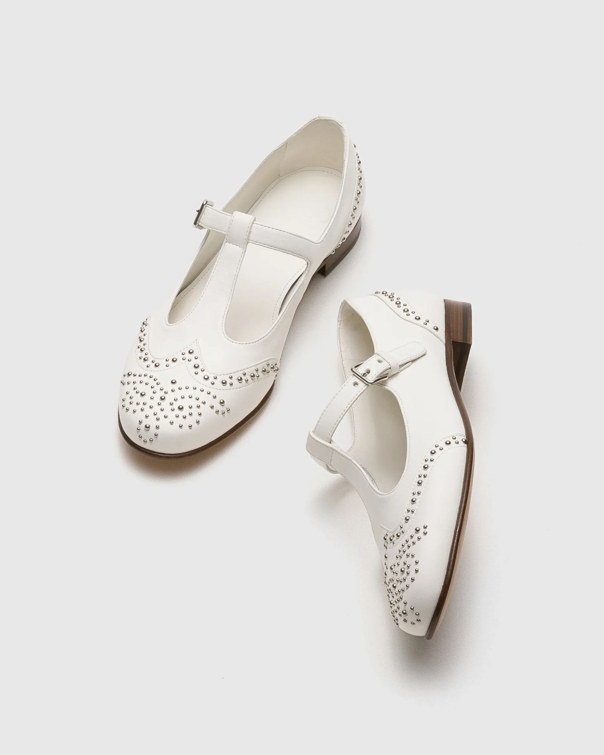 Opal Met - Nappa Mary Jane Ballet Flat with Studs