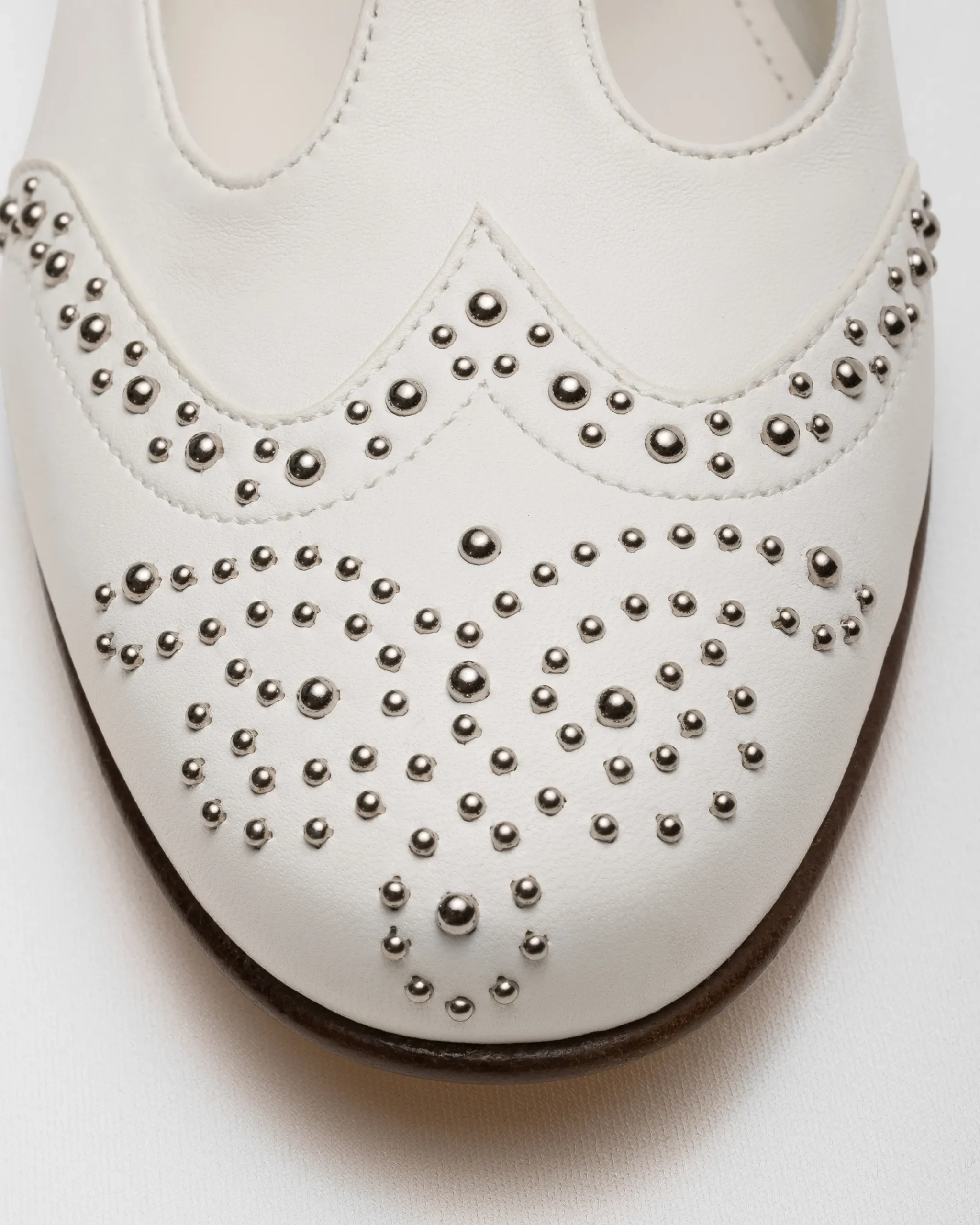 Opal Met - Nappa Mary Jane Ballet Flat with Studs
