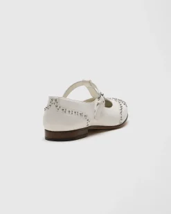 Opal Met - Nappa Mary Jane Ballet Flat with Studs