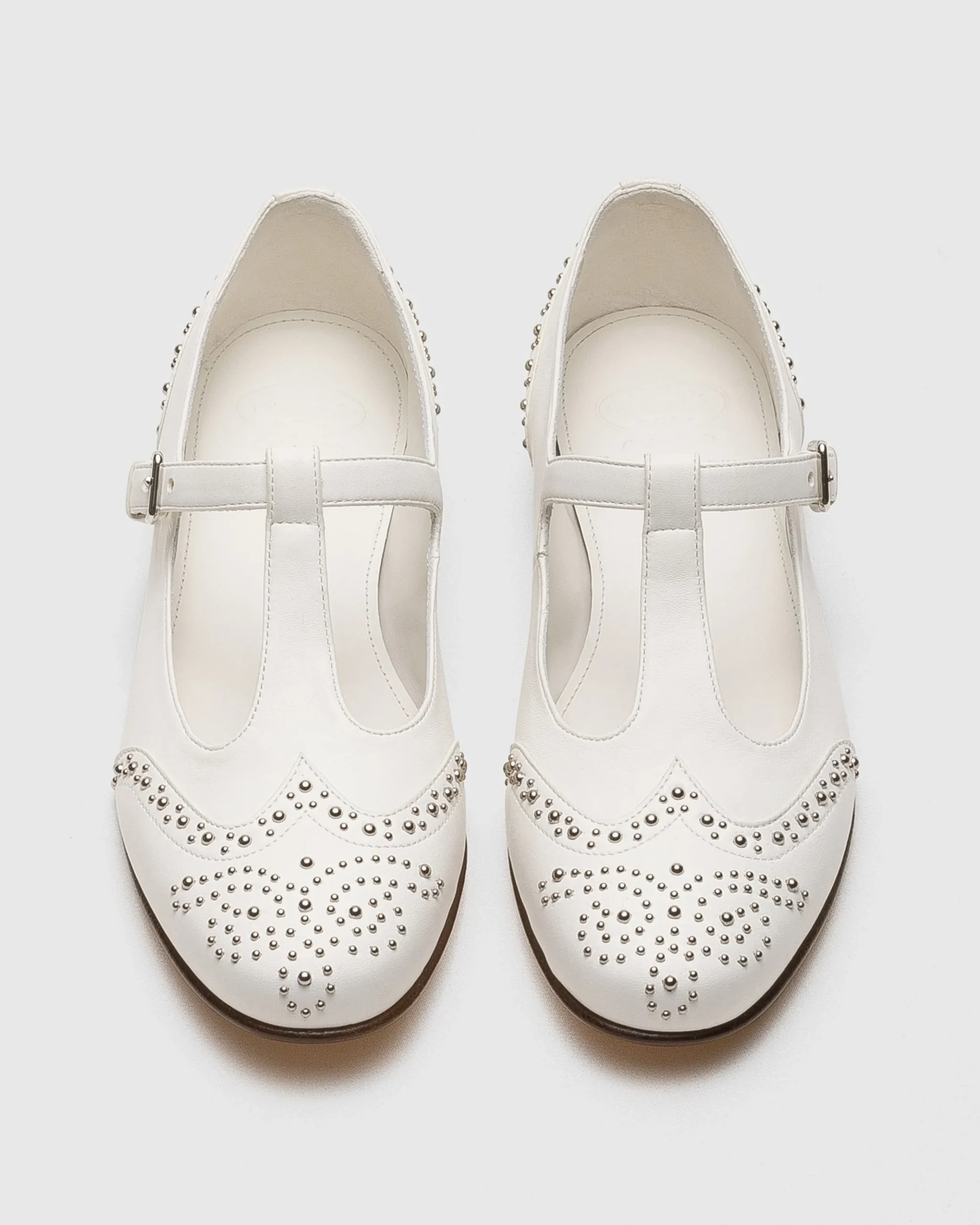 Opal Met - Nappa Mary Jane Ballet Flat with Studs