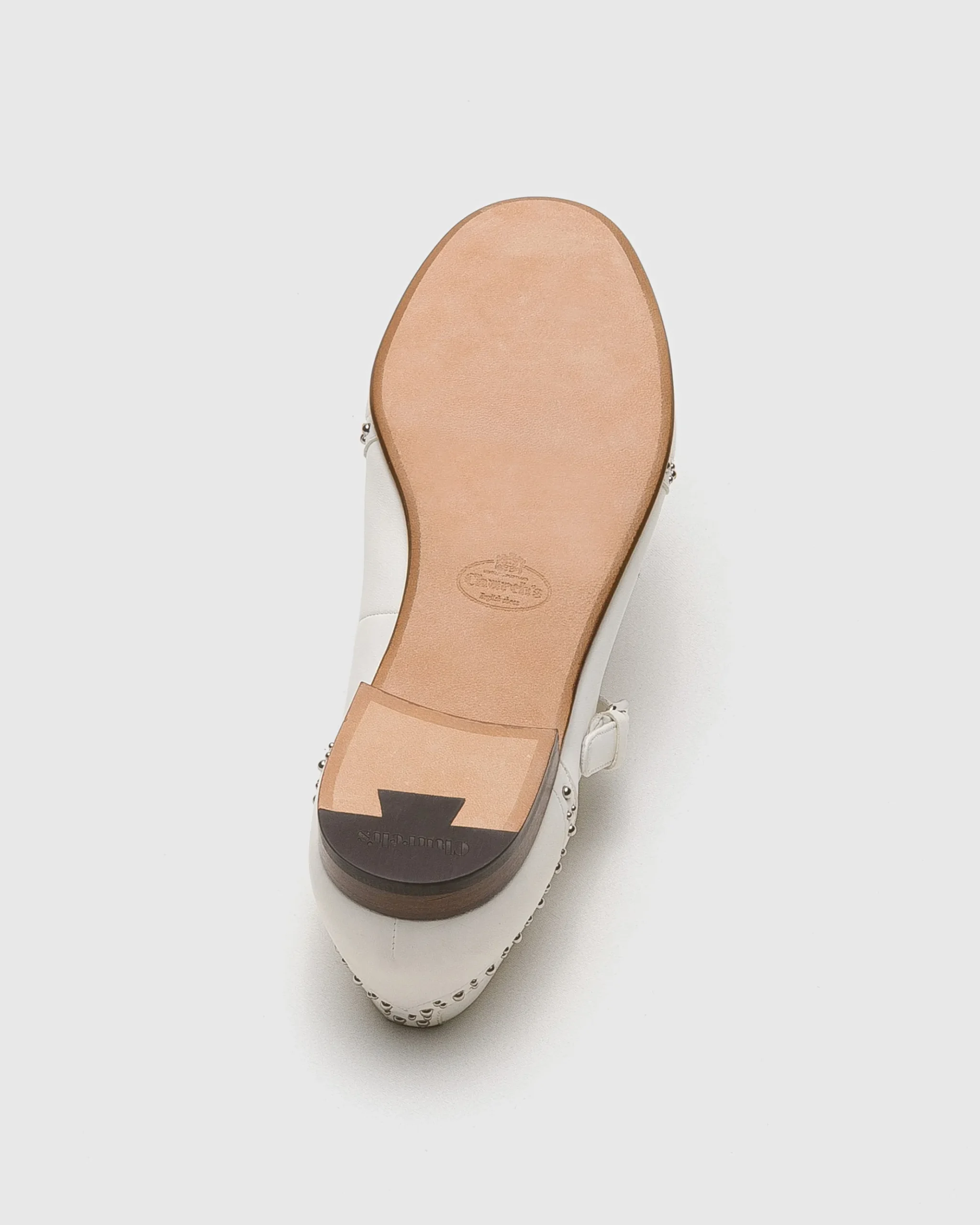 Opal Met - Nappa Mary Jane Ballet Flat with Studs