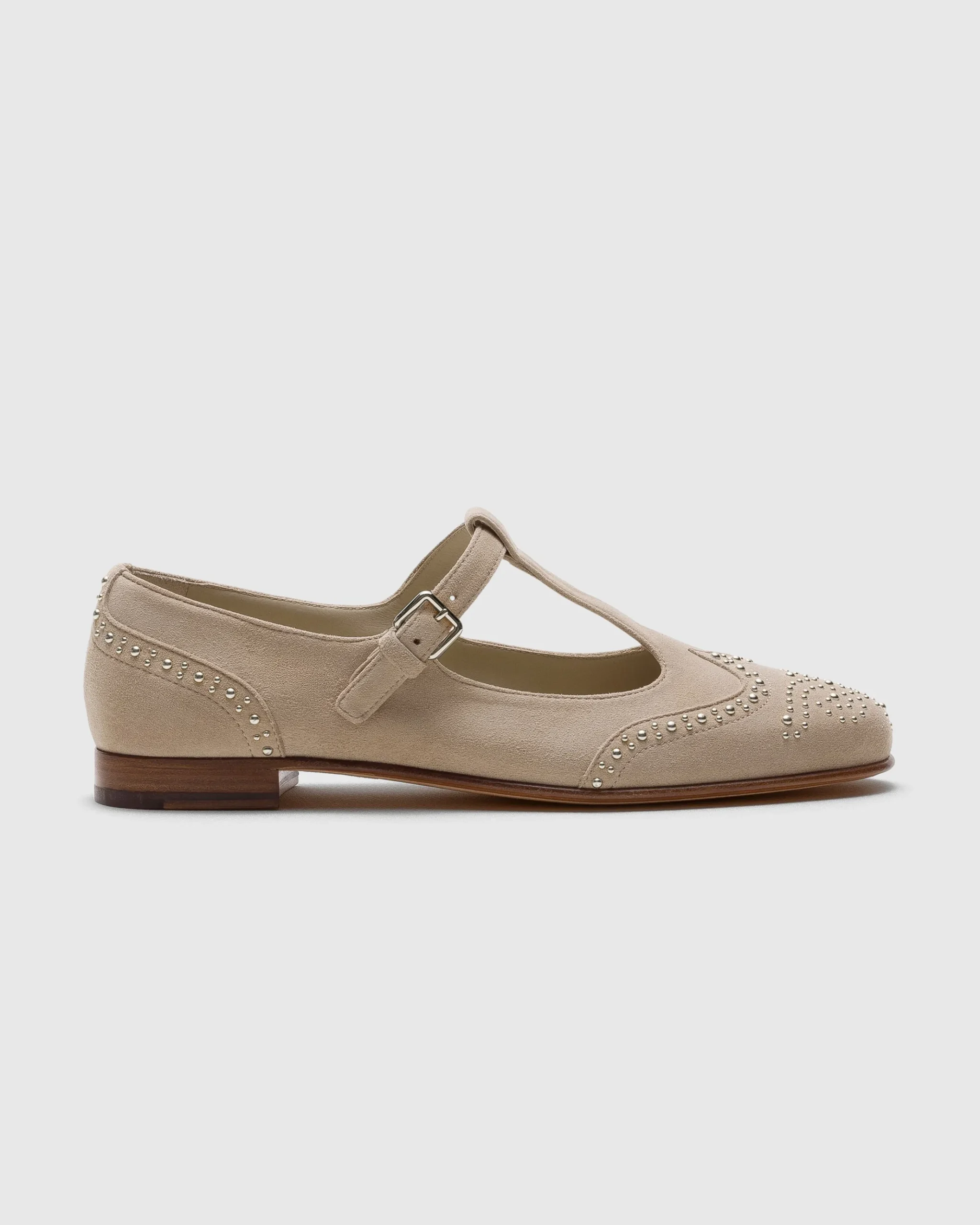Opal Met - Suede Mary Jane Ballet Flat with Studs
