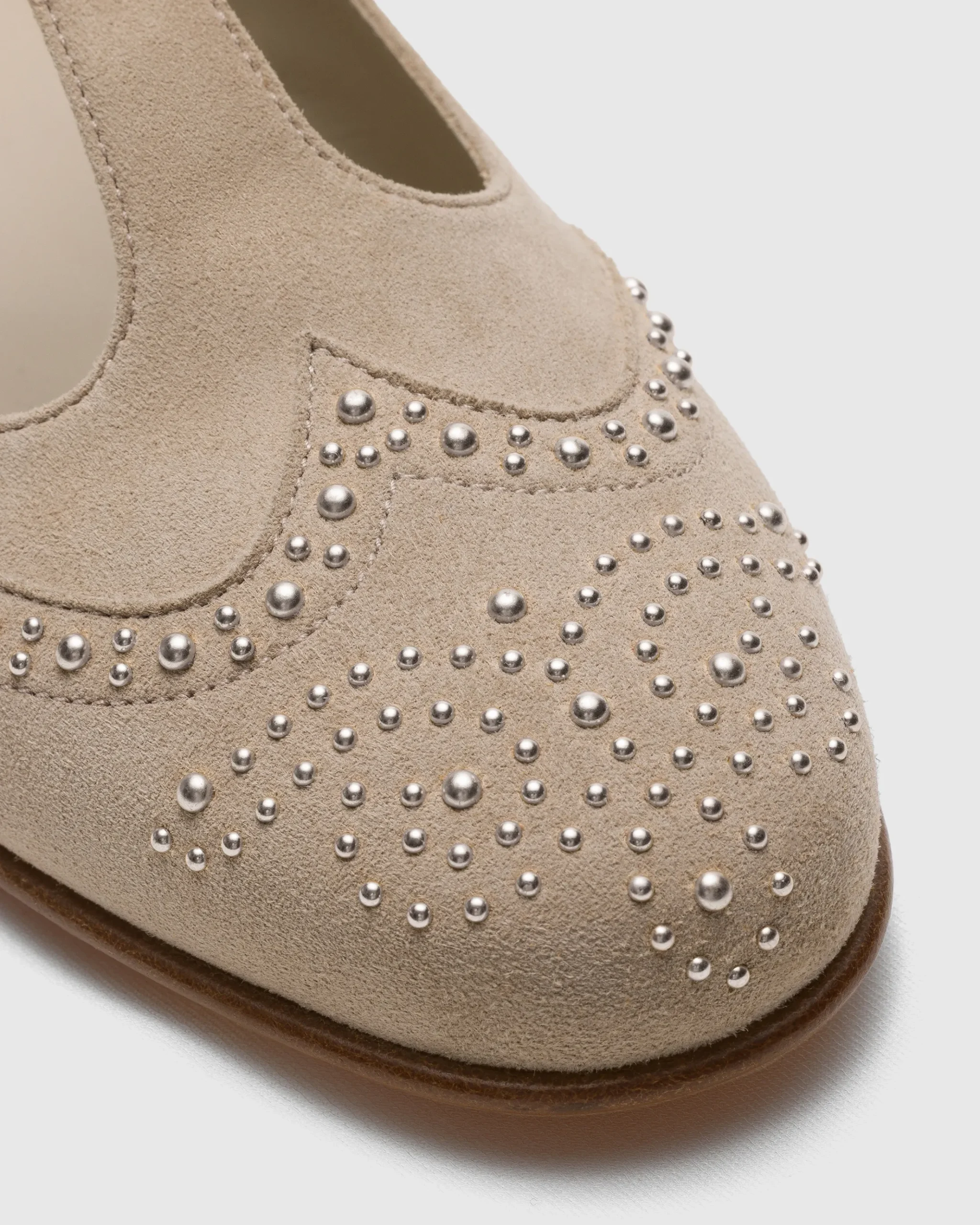 Opal Met - Suede Mary Jane Ballet Flat with Studs