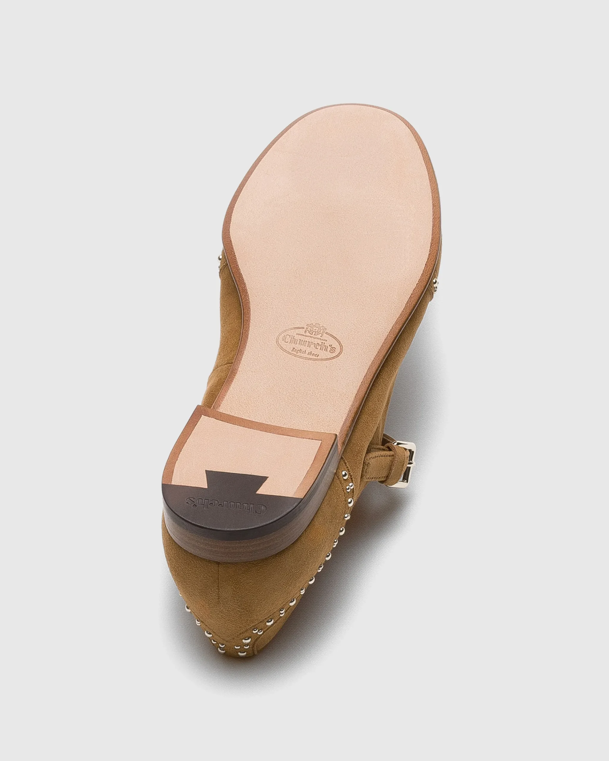 Opal Met - Suede Mary Jane Ballet Flat with Studs