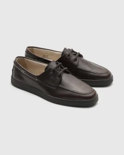 Peblees Beach - Pull-up Calfskin Slip-on Boat Shoe