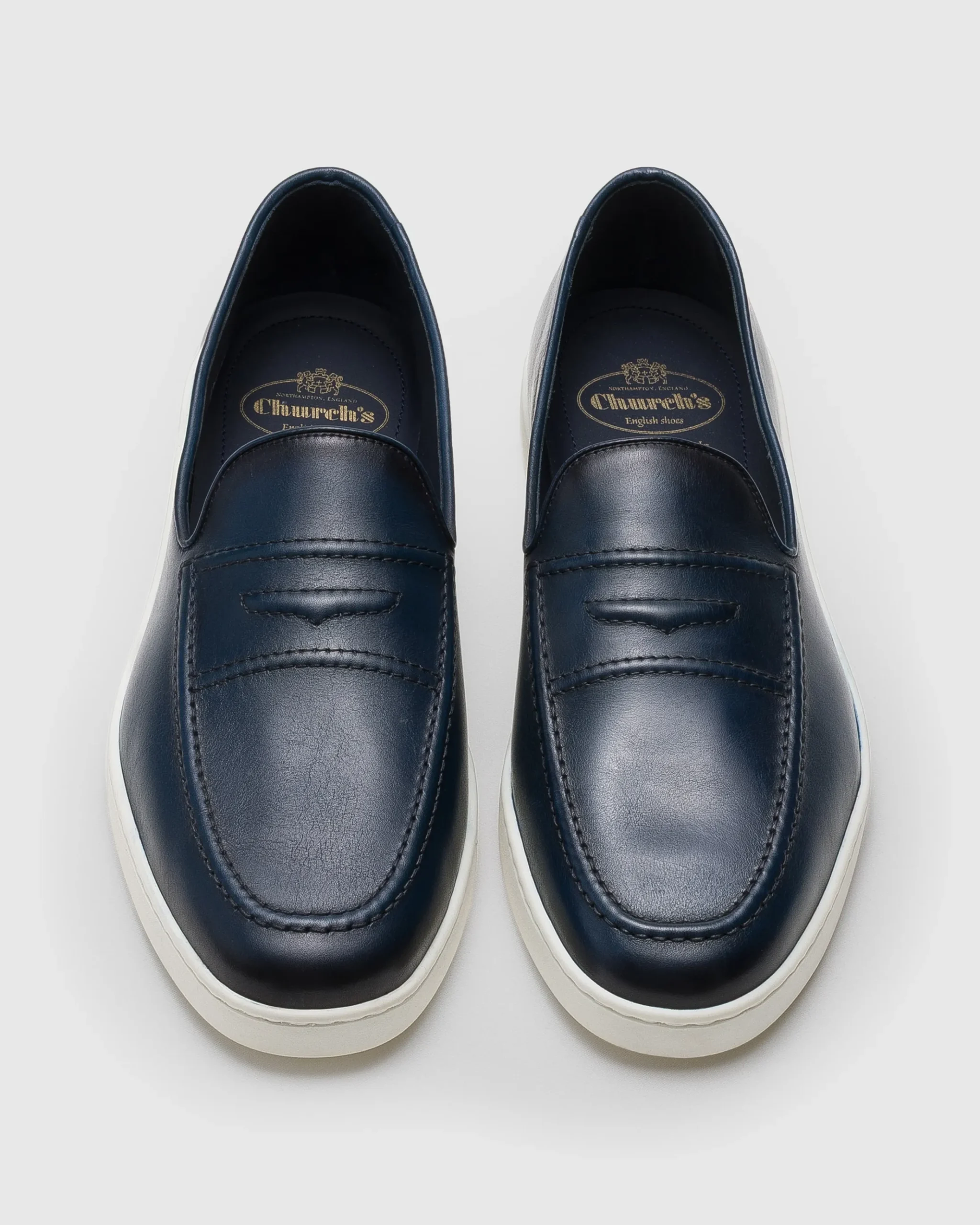 Peebles - Calfskin Loafer with Antique Finish