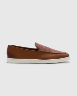 Peebles - Calfskin Loafer with Antique Finish