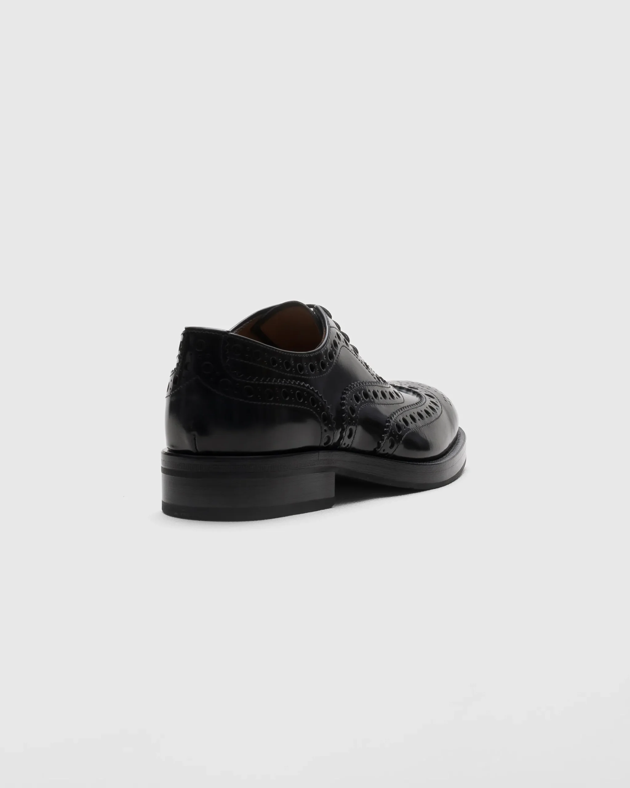 Pilar - Polished Fumé Leather Oxford Brogue