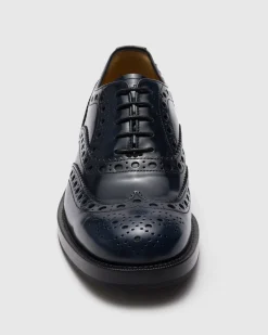 Pilar - Polished Fumé Leather Oxford Brogue