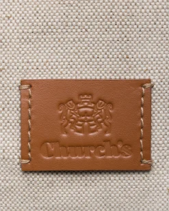 Pouch - Linen Blend and Leather Pouch
