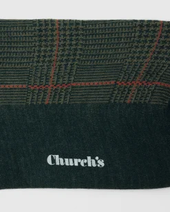 Prince of Wales Wool Long Socks - Prince of Wales Wool Long Socks