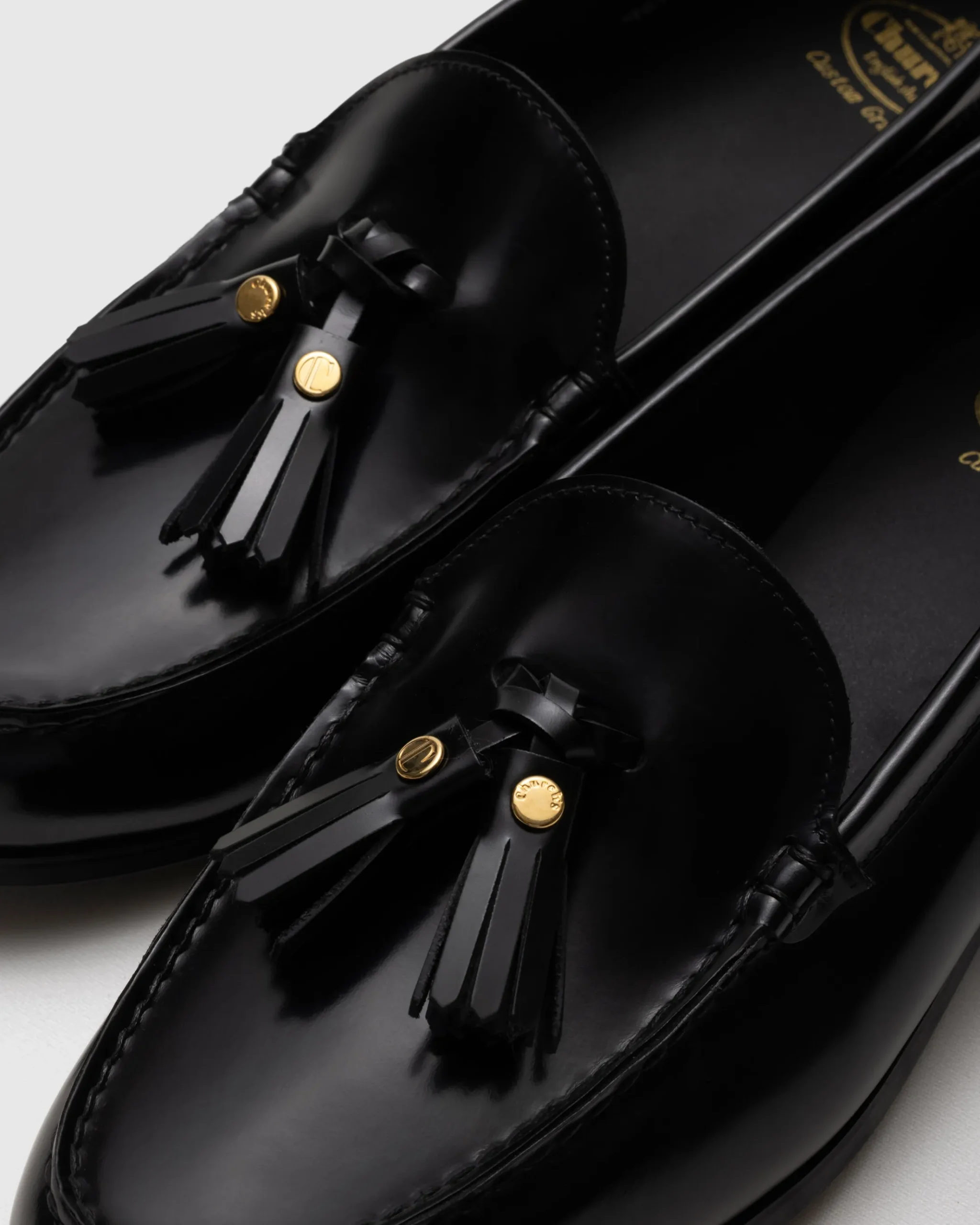 Priscilla - Polished Fumé Leather Loafer