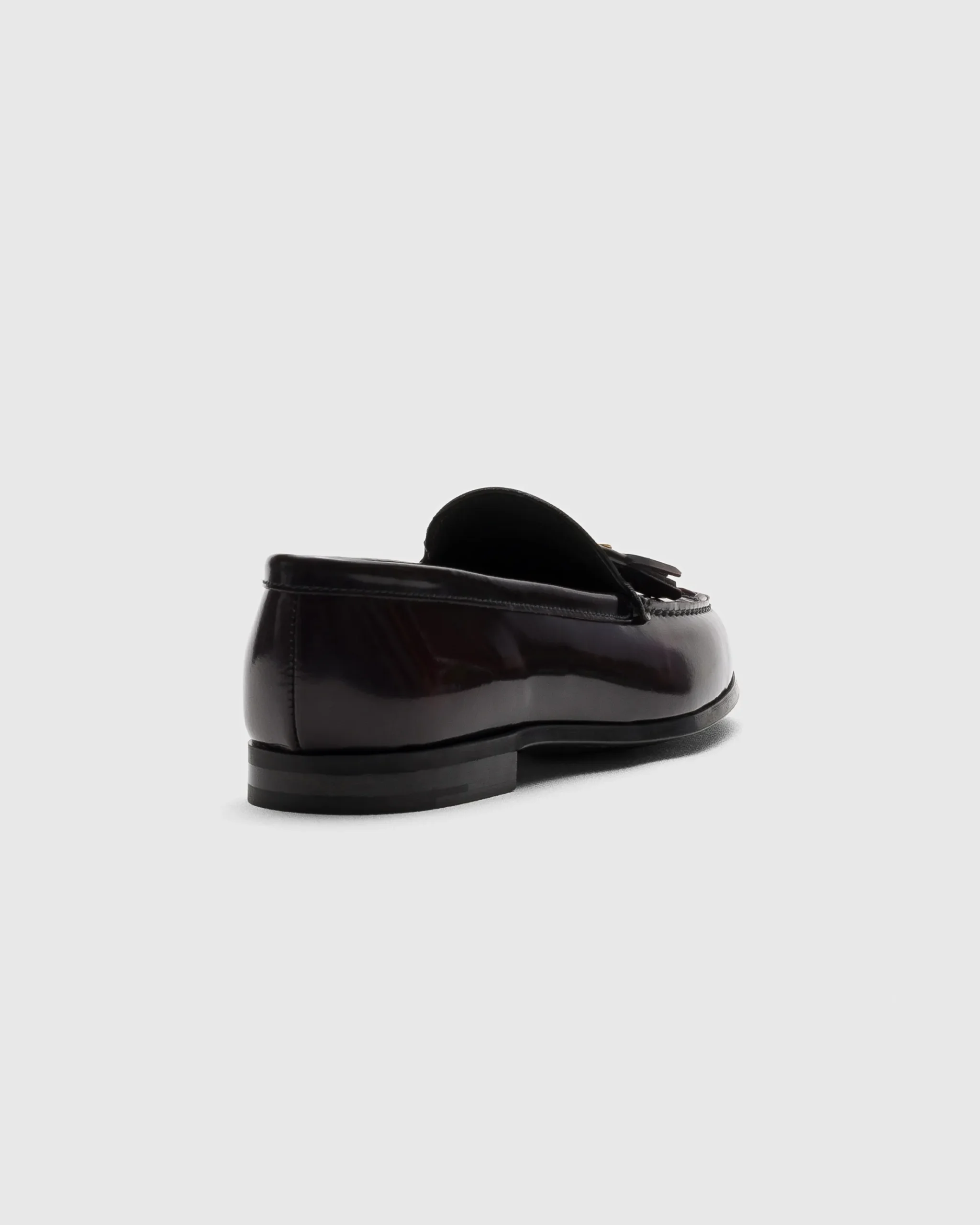 Priscilla - Polished Fumé Leather Loafer