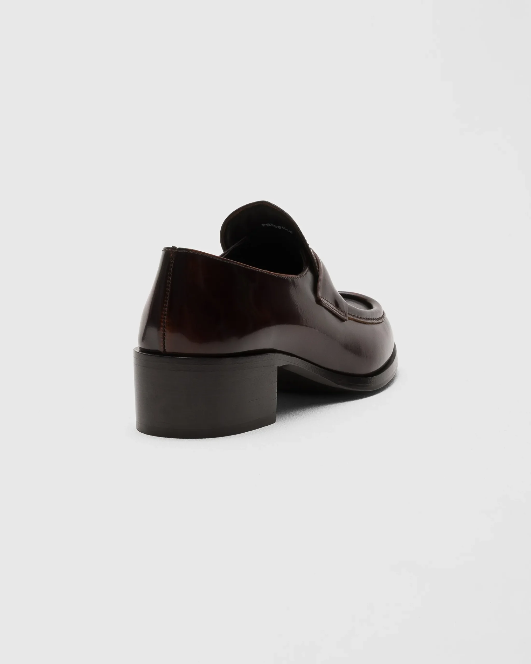 Prudence - Polished Fumé Leather Loafer