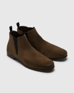 Reigate - Antiqued Suede Chelsea Boot